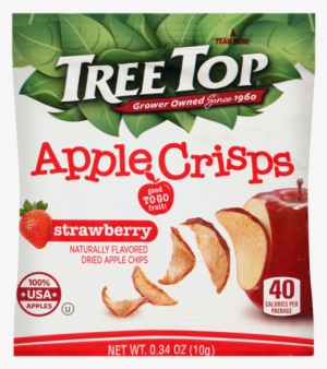 Dried Apple Crisps - Tree Top Apple Sauce - 12 Pack, 3.2 Oz Pouches