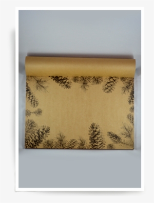 Pinecones On Kraft - Wallpaper