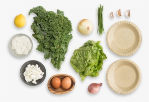 Goat Cheese & Kale Quiches With Butter Lettuce & Chive - Broccoli