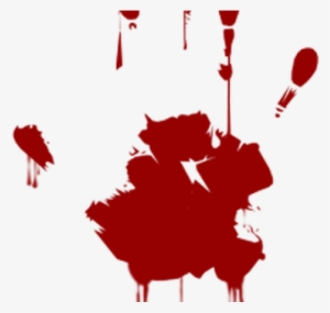 Handprint Clipart Transparent Background - Blood Hand