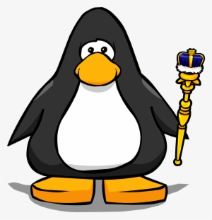 Royal Blue Scepter Player Card - Club Penguin Penguin