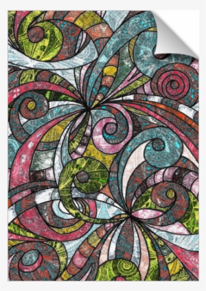 Drawing Floral Zentangle - Drawing Floral Zentangle G203 Art Print - Mini