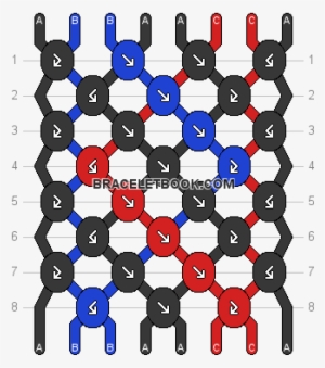Normal Pattern - Friendship Bracelet Patterb Hearts
