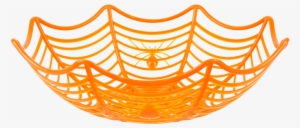 Halloween Cobweb Party Basket 25cm - Halloween Trick Or Treat Party Cobweb Baskets