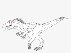 Unconditional Indominus Rex Coloring Page Jurassic - Easy Indominus Rex Drawing