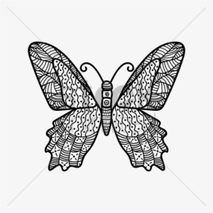 Butterfly Monochrome Design Vector Graphic - Vector Graphics