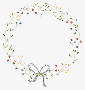 Delicate Flower Frame - Free Vector Flower Frames