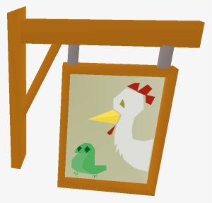 Toad And Chicken Sign - Chicken