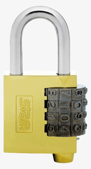 Cadeado Com Segredo 40mm Latonado - Cadeado Stam Segredo 40mm