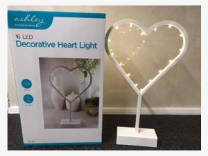 16 Led Decorative Heart Light Free Standing 39cm Tall - Heart