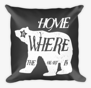 Decorative Throw Pillow / Home Is Where The Heart Isyou - Satchel Shoulder Bag Retro Home Heart Print