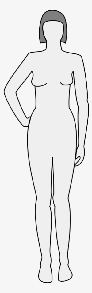 How To Set Use Female Body Silhouette - White Human Silhouette Png