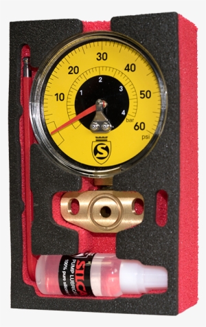 Silca Superpista Ultimate Replacement Gauge Kits - Silca Superpista Ultimate 60psi Floor Pump Gauge Yellow