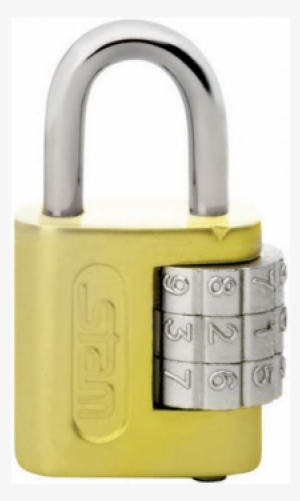 Cadeado 25mm Com Segredo Amarelo Encartelado - Cadeado Com Segredo 25mm Stam