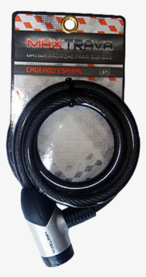 Cadeado Chave 1,5m C/proteção - Cadeado Max Trava Espiral Com Segredo Fumê 1,5m