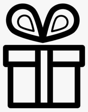 Present Box With Big Ribbon Comments - Regalo Icono Vector