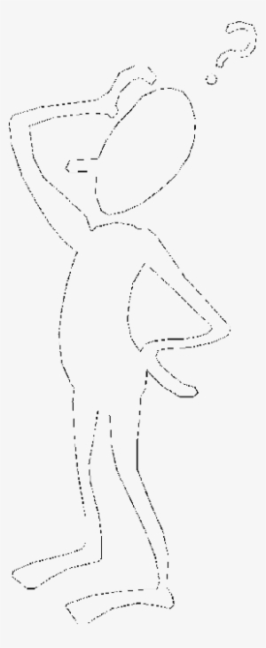 Questioning Cliparts - Line Art