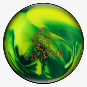 Cyclone- Green/yellow - Cyclone Ebonite Bowling Ball