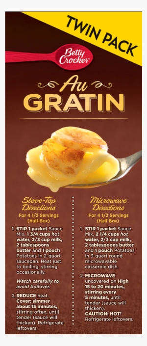 Betty Crocker Au Gratin Potatoes Box Stove Top Directions