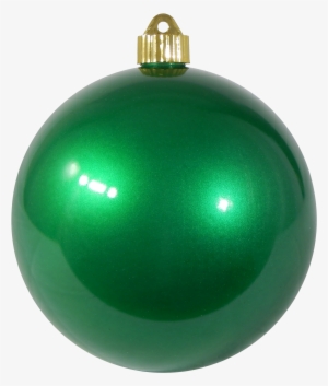 6" Candy Green Shatterproof Christmas Ball Ornament - 6 Green Christmas Ornament