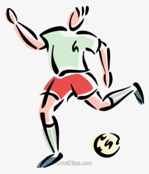 Jogador De Futebol Chutando Bola Livre De Direitos - Jogador Chutando A Bola Png