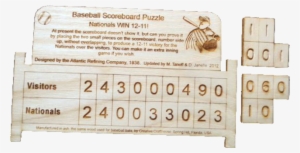 Baseball Scoreboard - Baseball Scoreboard Puzzle Oplossing