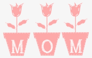 Mom Tulips - Border Mothers Day Clipart