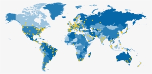 Emo Trans Countries - High Resolution Big World Map