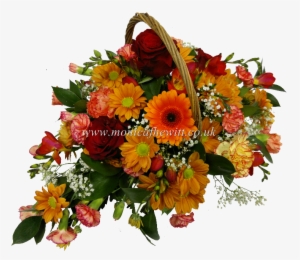 Autumn Beloved Basket - Autumn Basket Flower Arrangement