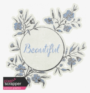 Elegant Autumn Flower Sticker - London