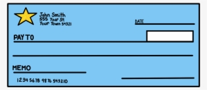 28 Collection Of Money Check Clipart - South African Blank Cheque