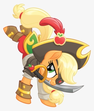 Mlp The Movie Pirate Applejack Official Artwork - My Little Pony Pirates