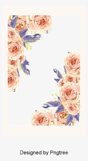 Beautiful Little Fresh Border Vector Material, Flower - Tortas Frontera