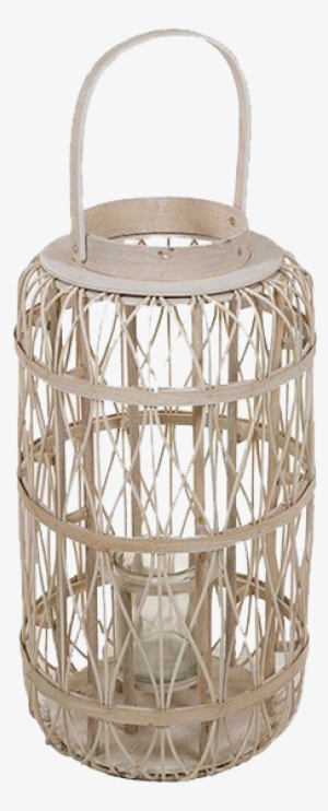 Farol Ratan Natural - Wellindal Cesta Candelabro Mahe Blanca
