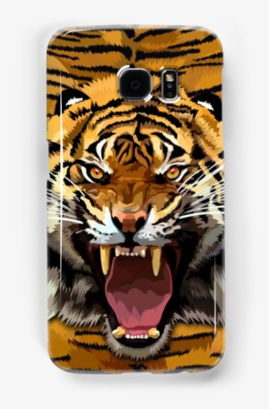 Tiger Roar Digital Art Painting Samsung Galaxy Cases - Eyes Of The Tiger