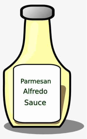 Sauce Clipart Sauce Bottle - Alfredo Clipart