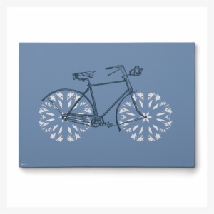 Vintage Bicycle Wall Art,vintage Canvas Art,blue Canvas