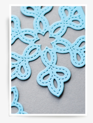 Shimmer Snowflake Frame Layer C - Cross