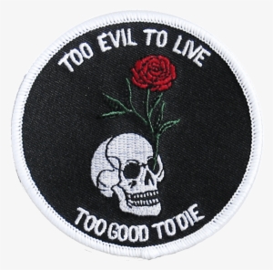 Iron & Stitch - Rose On Skull