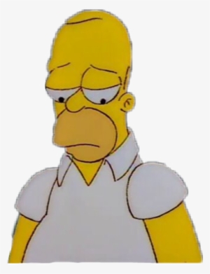 Report Abuse - Homer Simpson Sad Png
