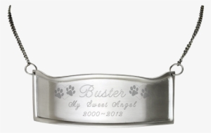 Engraved Pet Memorial Plaque Contoured Silver Plaques - Engraving