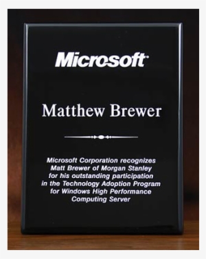 Black Piano Finished Plaque With Silver Or Gold Color - Black Piano Finished Plaque (7"x9") Quantity(1)