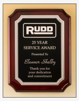 Silver Florentine Border With Textured Black Center - Plaque Examples For Sales Awards