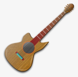 Acoustic Guitar - Gambar Siluet Alat Musik Gitar Png