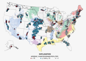 Concentrations Of Arsenic Were Greater Than The U - Map Of United States Environmental