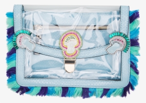 Magic Mushroom Crystal Fringe Clutch - Mushroom