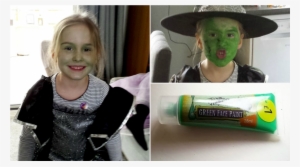 Girl Stuck With Green Face After Halloween Paint Won't - Green Face Paint Wilko
