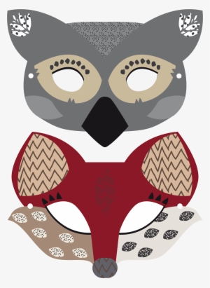 Image Mascara Antifaz, Máscara Para Dormir, Disfraces - Felt Animal Mask Printable Templates