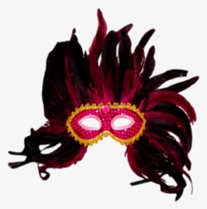 Absorção De Elementos Afro E Indígenas - Mardi Gras Mask Feathers Png
