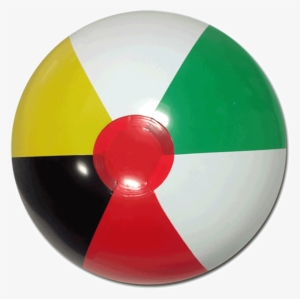 16-inch Beach Balls - Yellow Green Red White